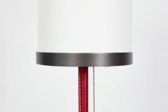  Orange Furniture Wilshire Red Leather Floor Lamp - 4046558