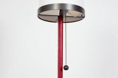  Orange Furniture Wilshire Red Leather Floor Lamp - 4046593
