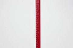  Orange Furniture Wilshire Red Leather Floor Lamp - 4046594