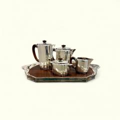  Orfevrerie Gallia Christofle Gallia 5 pieces coffee Tea set art deco - 3937671