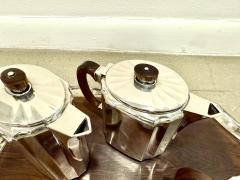  Orfevrerie Gallia Christofle Gallia 5 pieces coffee Tea set art deco - 3937672