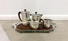  Orfevrerie Gallia Christofle Gallia 5 pieces coffee Tea set art deco - 3937674