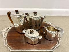  Orfevrerie Gallia Christofle Gallia 5 pieces coffee Tea set art deco - 3937676