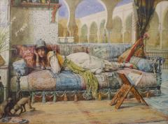  Orientalist Painting Of Harem Girl - 3206523