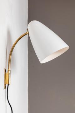  Orno Pair of 1950s Lisa Johansson Pape Model 3054 Wall Lamps for Orno - 924164