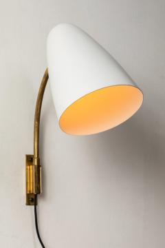  Orno Pair of 1950s Lisa Johansson Pape Model 3054 Wall Lamps for Orno - 924166