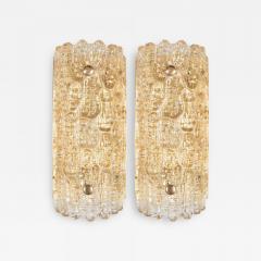  Orrefors Carl Fagerlund Orrefors Brass Crystal Sconce - 2948560