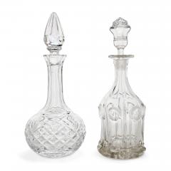  Orrefors Collection of cut and engraved glass decanters and dessert glasses - 4220938