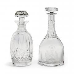  Orrefors Collection of cut and engraved glass decanters and dessert glasses - 4220940