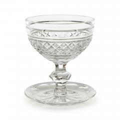  Orrefors Collection of cut and engraved glass decanters and dessert glasses - 4220941