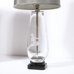  Orrefors Mid Century Modern Translucent Frosted Glass Figurative Table Lamp by Orrefors - 2365682
