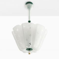  Orrefors NILS LANBERG for ORREFORS Scandinavian Modern CHANDELIER SWEDEN 1940S  - 2426279