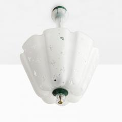  Orrefors NILS LANBERG for ORREFORS Scandinavian Modern CHANDELIER SWEDEN 1940S  - 2426283