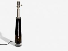  Orrefors Nils Landberg Swedish Modern Brown Tinted Glass Table Lamp Sweden 1970s - 4231492