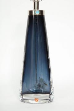  Orrefors Nils Landberg for Orrefors Smoked Blue Crystal Lamps - 881206