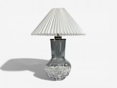  Orrefors Olle Alberius Table Lamp Blown Glass Chromed Metal Sweden 1970s - 4491522