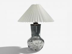  Orrefors Olle Alberius Table Lamp Blown Glass Chromed Metal Sweden 1970s - 4491523