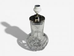  Orrefors Olle Alberius Table Lamp Blown Glass Chromed Metal Sweden 1970s - 4491528