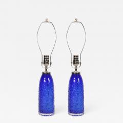  Orrefors Orrefors Cobalt Blue Glass Lamps - 873258