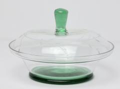  Orrefors Orrefors Covered Glass Bowl by Simon Gate 1932 Sweden - 3715085