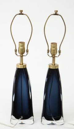  Orrefors Orrefors Deep Sapphire Blue Crystal Lamps - 1546877