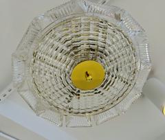  Orrefors Orrefors Swedish Crystal Carl Fagerlund 1960s Mid Century Flush Ceiling Pendant - 3871532