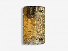  Orrefors Orrefors Swedish Modern Brass Glass Wall Light Sweden 1960s - 4212375
