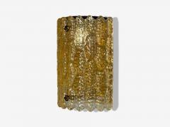  Orrefors Orrefors Swedish Modern Brass Glass Wall Light Sweden 1960s - 4212377