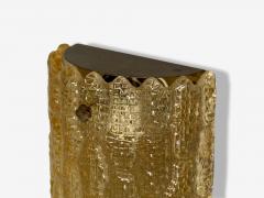  Orrefors Orrefors Swedish Modern Brass Glass Wall Light Sweden 1960s - 4212378