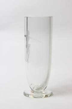  Orrefors Orrefors Vase with Dancer c 1940 Sweden - 1667511