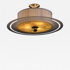  Orrefors Orrefors glass and fabric ceiling lamp - 2108980