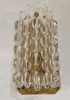  Orrefors Pair of Carl Fagerland Orrefors Swedish Mid Century Crystal Wall Lights - 3714760