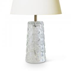  Orrefors Pair of Cut Crystal Table Lamps attrib Orrefors - 1700273