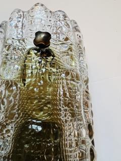  Orrefors Pair of Orrefors Carl Fagerlund Swedish Crystal 1950s Wall Lamps - 3326147