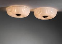  Orrefors Pair of Orrefors ceiling lamps - 4046053