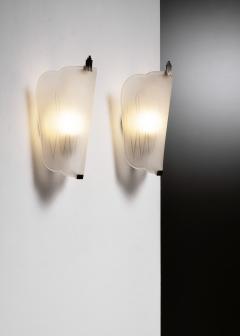  Orrefors Pair of Orrefors glass wall lamps - 4376070