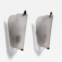  Orrefors Pair of Orrefors glass wall lamps - 4379069