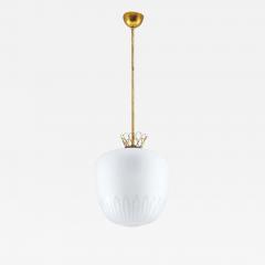  Orrefors Scandinavian Pendant in Brass and Glass Swedish Modern 1940s - 1252622