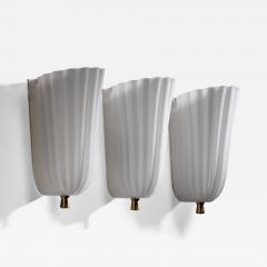 Orrefors Set of 3 Orrefors wall lamps - 4589297