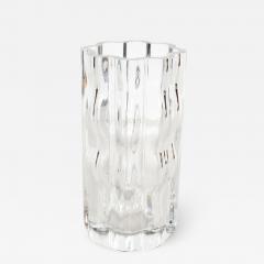  Orrefors Swedish Mid Century Modern Translucent Handblown Rippled Glass Vase by Orrefors - 1563245