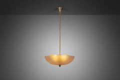  Orrefors Swedish Modern Glass Ceiling Lamp by Orrefors Sweden 1930s - 3380196