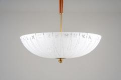  Orrefors Swedish Modern Glass and Brass Pendant by Orrefors - 4382352