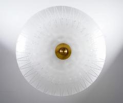  Orrefors Swedish Modern Glass and Brass Pendant by Orrefors - 4382354