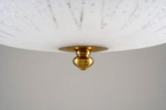  Orrefors Swedish Modern Glass and Brass Pendant by Orrefors - 4382357