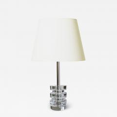  Orrefors Table lamp in Crystal and Steel by Carl Fagerlund for Orrefors - 3149617