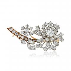  Oscar Heyman Brothers OSCAR HEYMAN DIAMOND 3 75 CARATS FLORAL BROOCH - 1858800