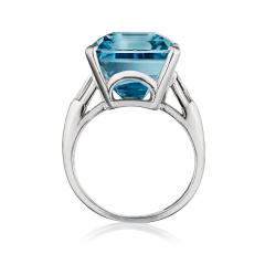  Oscar Heyman Brothers Oscar Heyman Aquamarine and Diamond Ring - 4429823