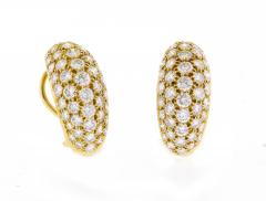  Oscar Heyman Brothers Oscar Heyman Diamond Pav Hoop Earrings - 4390264