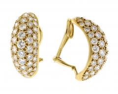  Oscar Heyman Brothers Oscar Heyman Diamond Pav Hoop Earrings - 4390265
