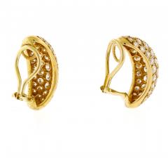  Oscar Heyman Brothers Oscar Heyman Diamond Pav Hoop Earrings - 4390266